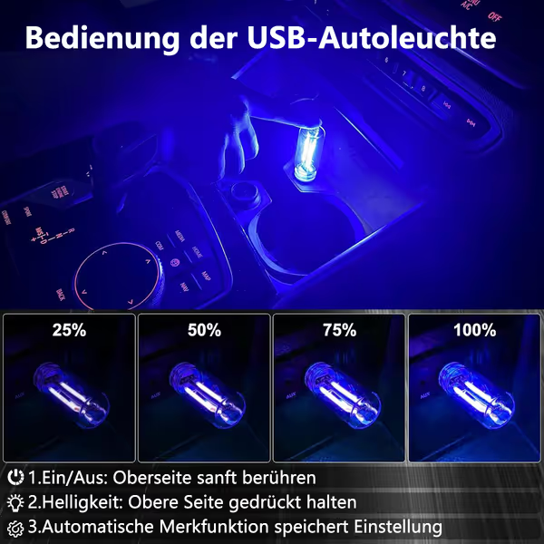 ✨ USB night light bulb for the car